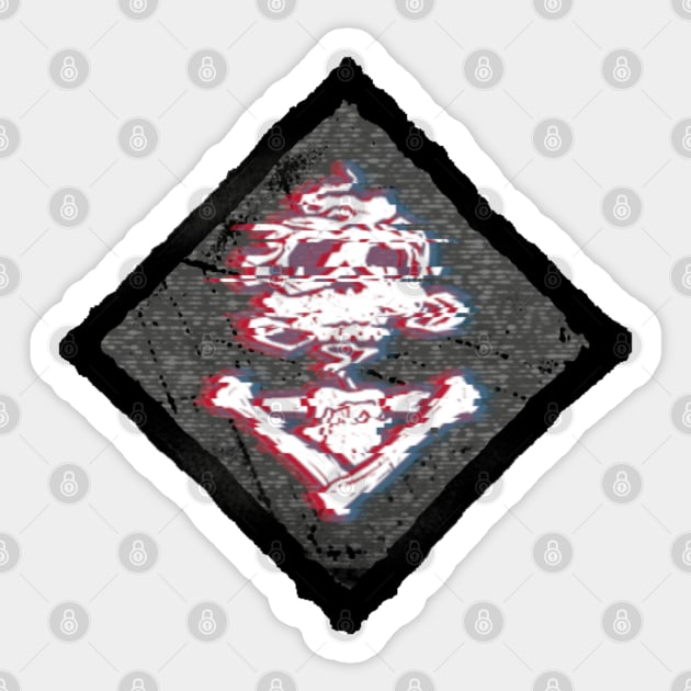 Glitched Haunted Ground Sticker by FC's boutique